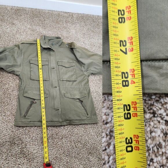 Joie NWT Olive Green Jenita Utility Jacket Size L NWT - Picture 15 of 16